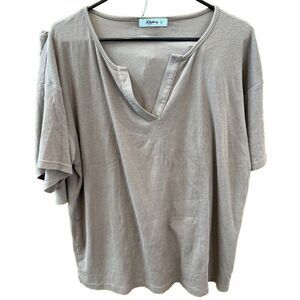 Kikiberry Lounge Sleep Set L Chocolate Brown Top Shorts Stretch Drawstring